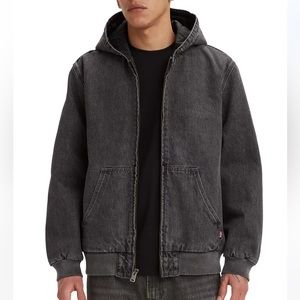 Levi’s Hooded Dark Denim Jacket XL